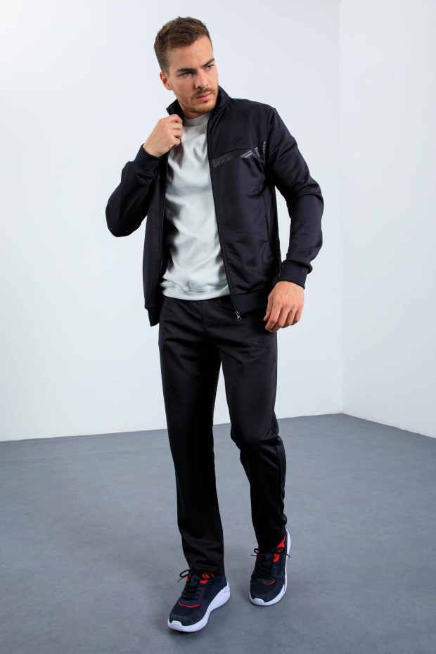 Tommy Life Lacivert Dik Yaka Fermuarlı Standart Kalıp Erkek Eşofman Takımı - 85163. 7 Tommy Life Lacivert Dik Yaka Fermuarlı Standart Kalıp Erkek Eşofman Takımı - 85163. 7