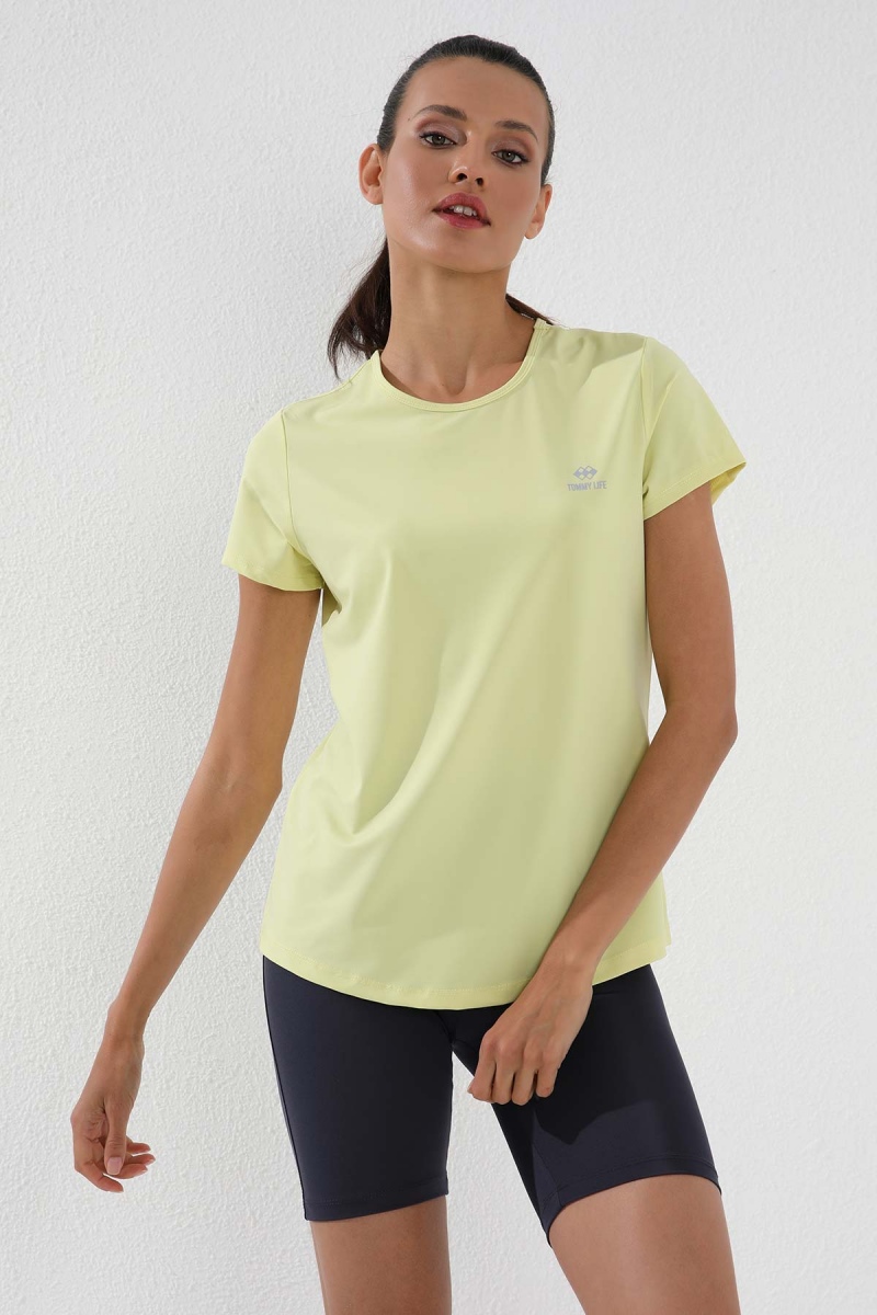 Limon Basic Kısa Kol Standart Kalıp O Yaka Kadın T-Shirt - 97144 - 1