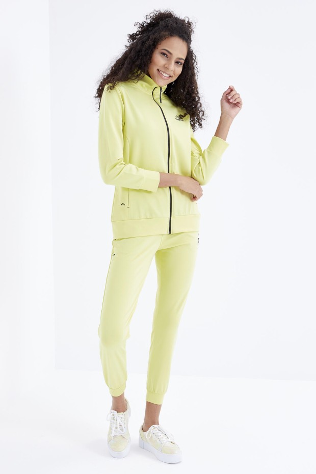 Tommy Life Limon Fermuar Cepli Dalgıç Kumaş Standart Kalıp Jogger Kadın Eşofman Takımı - 95271. 6 Tommy Life Limon Fermuar Cepli Dalgıç Kumaş Standart Kalıp Jogger Kadın Eşofman Takımı - 95271. 6
