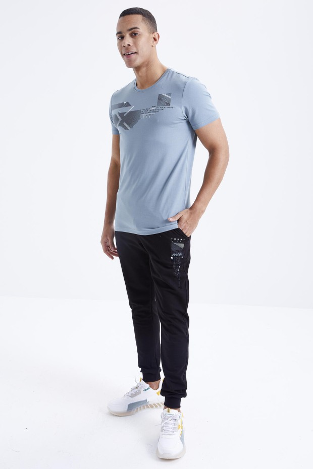 Tommy Life Mint Yeşil - Siyah Baskı Detaylı O Yaka Standart Kalıp Manşetli Erkek Eşofman Takım - 85174. 1 Tommy Life Mint Yeşil - Siyah Baskı Detaylı O Yaka Standart Kalıp Manşetli Erkek Eşofman Takım - 85174. 1