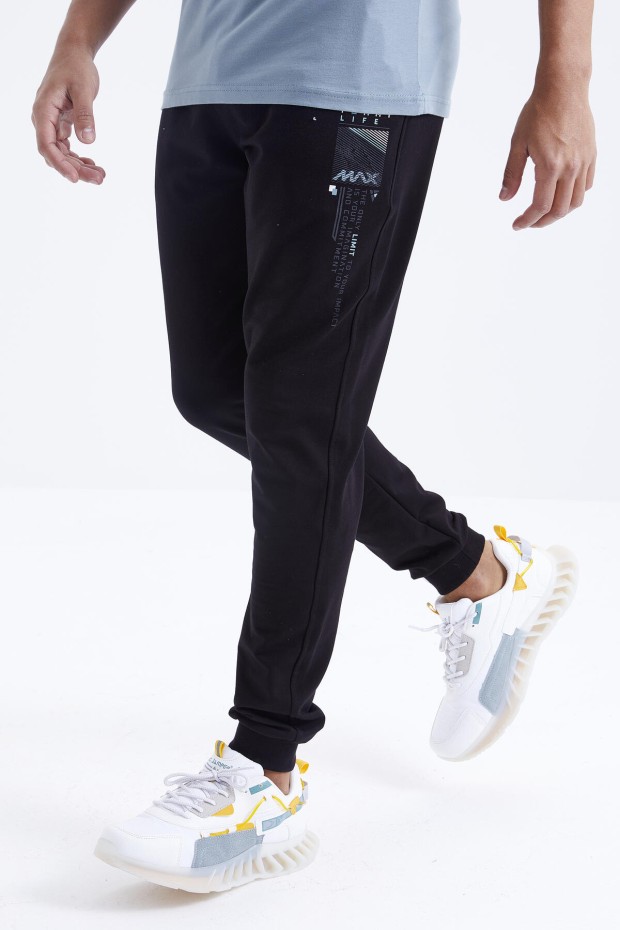 Tommy Life Mint Yeşil - Siyah Baskı Detaylı O Yaka Standart Kalıp Manşetli Erkek Eşofman Takım - 85174. 8 Tommy Life Mint Yeşil - Siyah Baskı Detaylı O Yaka Standart Kalıp Manşetli Erkek Eşofman Takım - 85174. 8