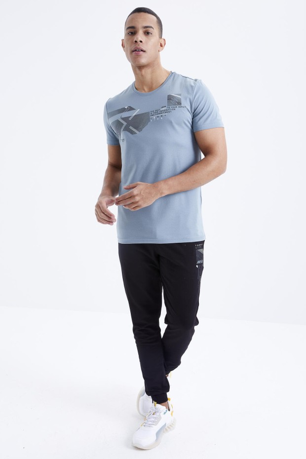 Tommy Life Mint Yeşil - Siyah Baskı Detaylı O Yaka Standart Kalıp Manşetli Erkek Eşofman Takım - 85174. 7 Tommy Life Mint Yeşil - Siyah Baskı Detaylı O Yaka Standart Kalıp Manşetli Erkek Eşofman Takım - 85174. 7