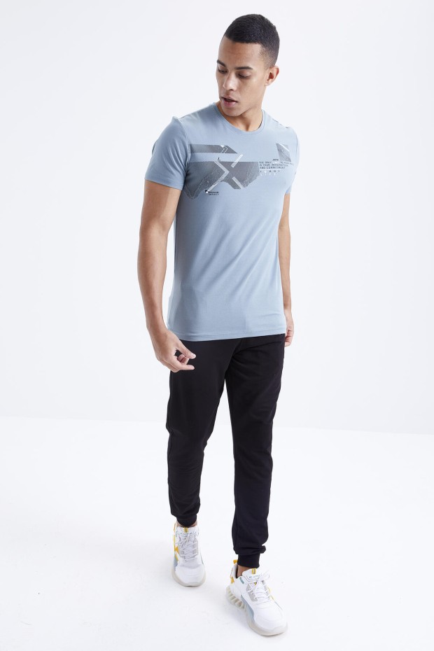 Tommy Life Mint Yeşil - Siyah Baskı Detaylı O Yaka Standart Kalıp Manşetli Erkek Eşofman Takım - 85174. 6 Tommy Life Mint Yeşil - Siyah Baskı Detaylı O Yaka Standart Kalıp Manşetli Erkek Eşofman Takım - 85174. 6