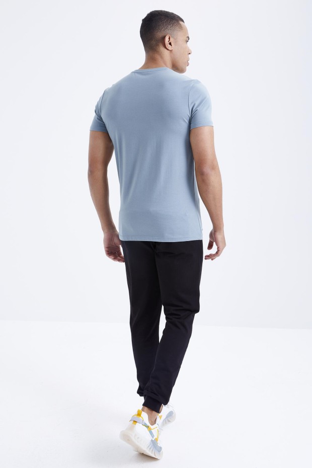 Tommy Life Mint Yeşil - Siyah Baskı Detaylı O Yaka Standart Kalıp Manşetli Erkek Eşofman Takım - 85174. 5 Tommy Life Mint Yeşil - Siyah Baskı Detaylı O Yaka Standart Kalıp Manşetli Erkek Eşofman Takım - 85174. 5