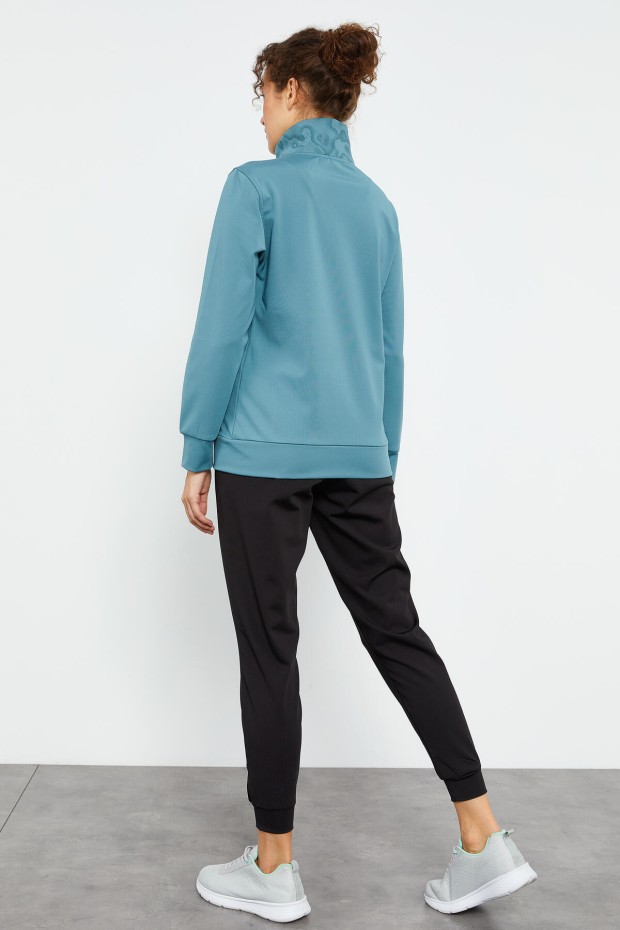 Tommy Life Mint Yeşil - Siyah Dalgıç Kumaş Standart Kalıp Jogger Kadın Eşofman Takımı - 95273. 5 Tommy Life Mint Yeşil - Siyah Dalgıç Kumaş Standart Kalıp Jogger Kadın Eşofman Takımı - 95273. 5