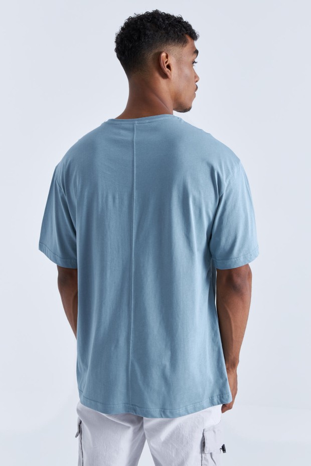 Tommy Life Mint Yeşili Büyük Baskılı O Yaka Erkek Oversize T-Shirt - 88092. 5 Tommy Life Mint Yeşili Büyük Baskılı O Yaka Erkek Oversize T-Shirt - 88092. 5