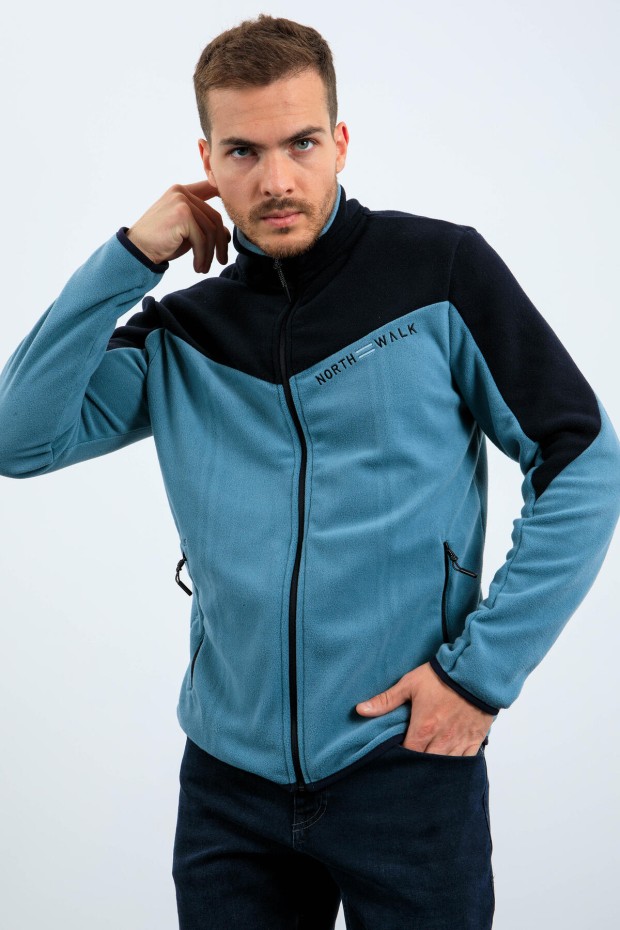 Tommy Life Mint Yeşili İki Renkli Fermuarlı Dik Yaka Standart Kalıp Erkek Sweatshirt Polar - 87994. 7 Tommy Life Mint Yeşili İki Renkli Fermuarlı Dik Yaka Standart Kalıp Erkek Sweatshirt Polar - 87994. 7