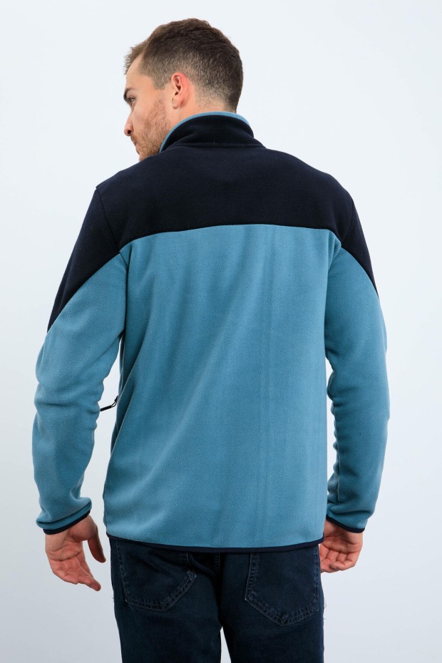Tommy Life Mint Yeşili İki Renkli Fermuarlı Dik Yaka Standart Kalıp Erkek Sweatshirt Polar - 87994. 5 Tommy Life Mint Yeşili İki Renkli Fermuarlı Dik Yaka Standart Kalıp Erkek Sweatshirt Polar - 87994. 5