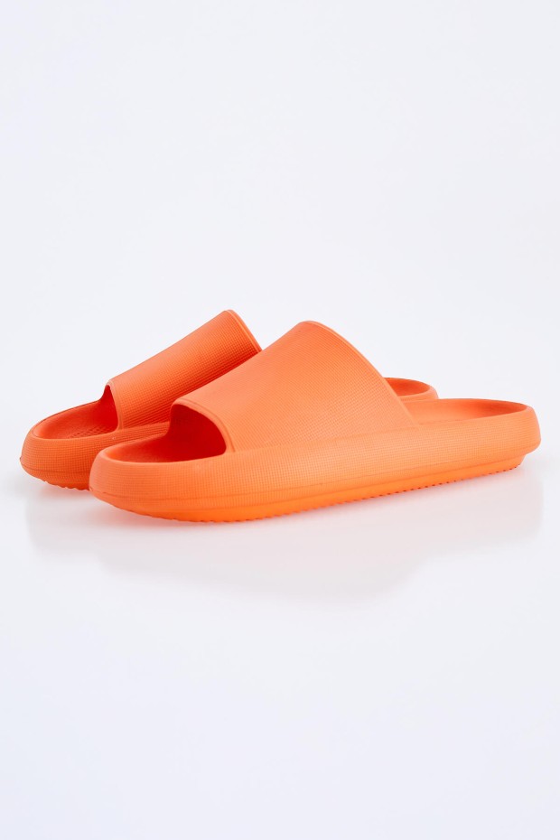 Tommy Life Oranj Yüksek Taban Bantlı Erkek Terlik - 89073. 2 Tommy Life Oranj Yüksek Taban Bantlı Erkek Terlik - 89073. 2