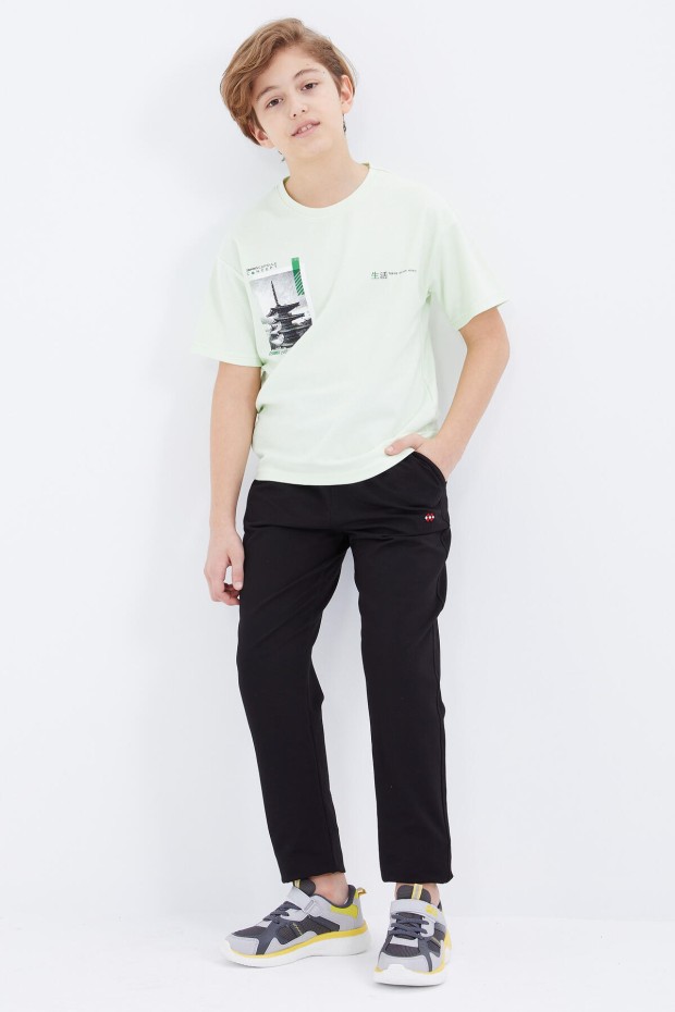Tommy Life Siyah Bağcıklı Dar Paça Basic Erkek Çocuk Eşofman Alt - 10858. 1 Tommy Life Siyah Bağcıklı Dar Paça Basic Erkek Çocuk Eşofman Alt - 10858. 1
