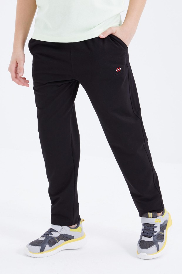 Tommy Life Siyah Bağcıklı Dar Paça Basic Erkek Çocuk Eşofman Alt - 10858. 8 Tommy Life Siyah Bağcıklı Dar Paça Basic Erkek Çocuk Eşofman Alt - 10858. 8