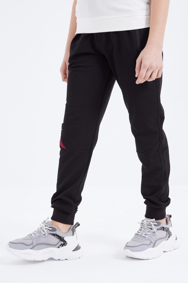 Tommy Life Siyah Bağcıklı Fermuar Cepli Jogger Erkek Çocuk Eşofman Alt - 10815. 7 Tommy Life Siyah Bağcıklı Fermuar Cepli Jogger Erkek Çocuk Eşofman Alt - 10815. 7