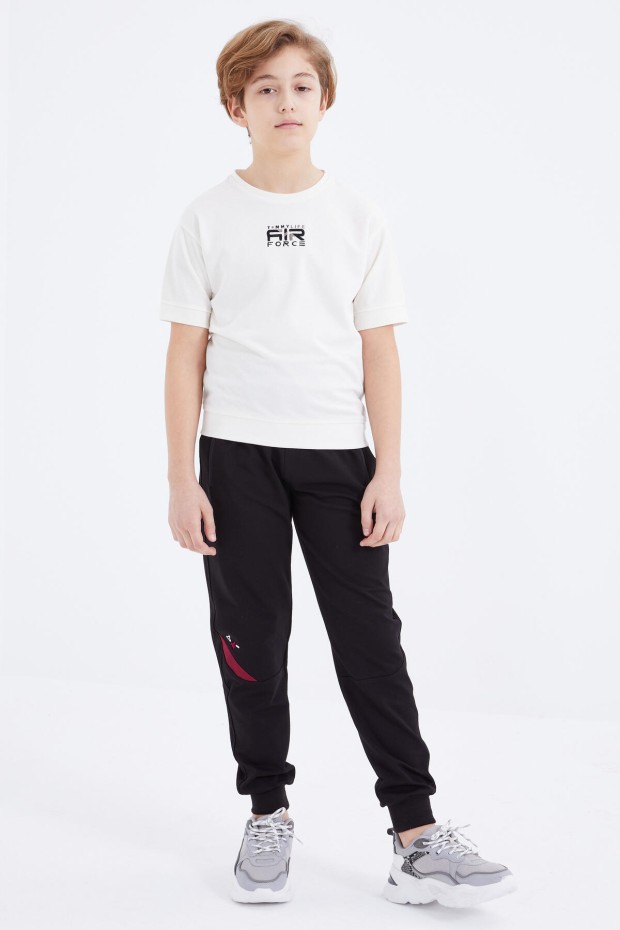 Tommy Life Siyah Bağcıklı Fermuar Cepli Jogger Erkek Çocuk Eşofman Alt - 10815. 6 Tommy Life Siyah Bağcıklı Fermuar Cepli Jogger Erkek Çocuk Eşofman Alt - 10815. 6