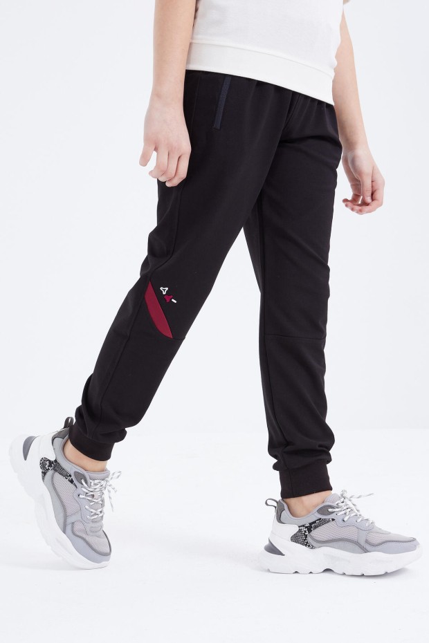 Tommy Life Siyah Bağcıklı Fermuar Cepli Jogger Erkek Çocuk Eşofman Alt - 10815. 8 Tommy Life Siyah Bağcıklı Fermuar Cepli Jogger Erkek Çocuk Eşofman Alt - 10815. 8