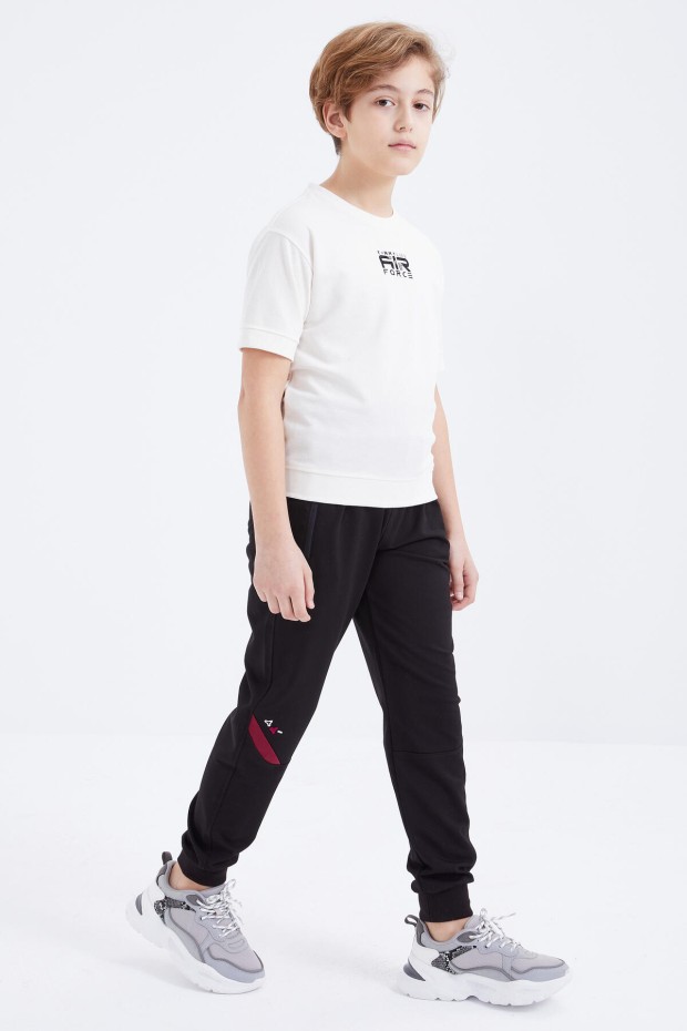 Tommy Life Siyah Bağcıklı Fermuar Cepli Jogger Erkek Çocuk Eşofman Alt - 10815. 5 Tommy Life Siyah Bağcıklı Fermuar Cepli Jogger Erkek Çocuk Eşofman Alt - 10815. 5