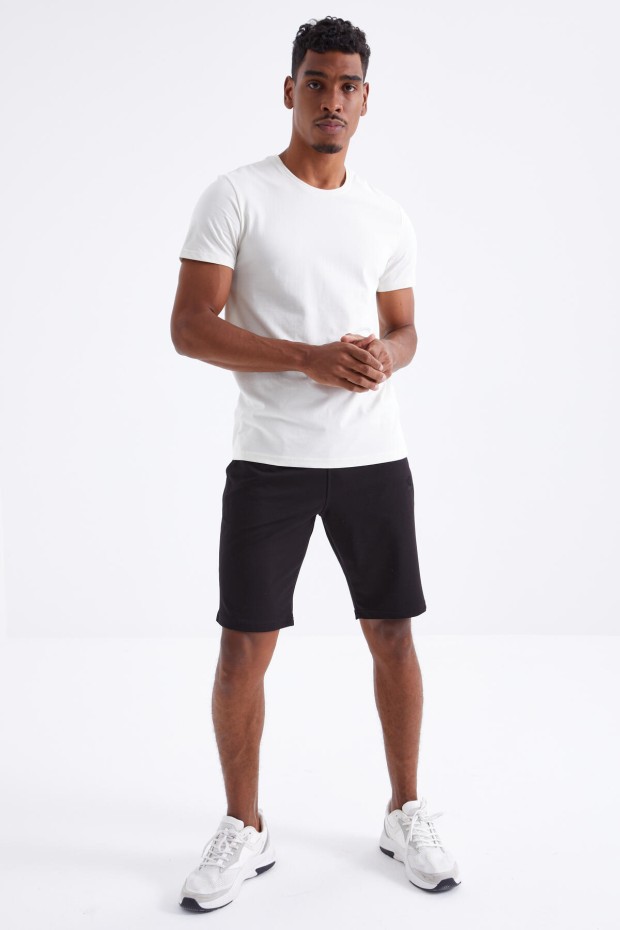 Tommy Life Siyah Bağcıklı Standart Kalıp Basic Erkek Şort - 81212. 3 Tommy Life Siyah Bağcıklı Standart Kalıp Basic Erkek Şort - 81212. 3