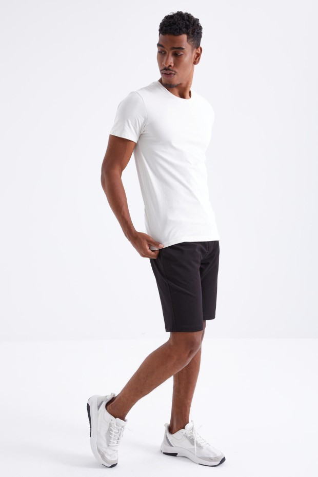 Tommy Life Siyah Bağcıklı Standart Kalıp Basic Erkek Şort - 81212. 1 Tommy Life Siyah Bağcıklı Standart Kalıp Basic Erkek Şort - 81212. 1