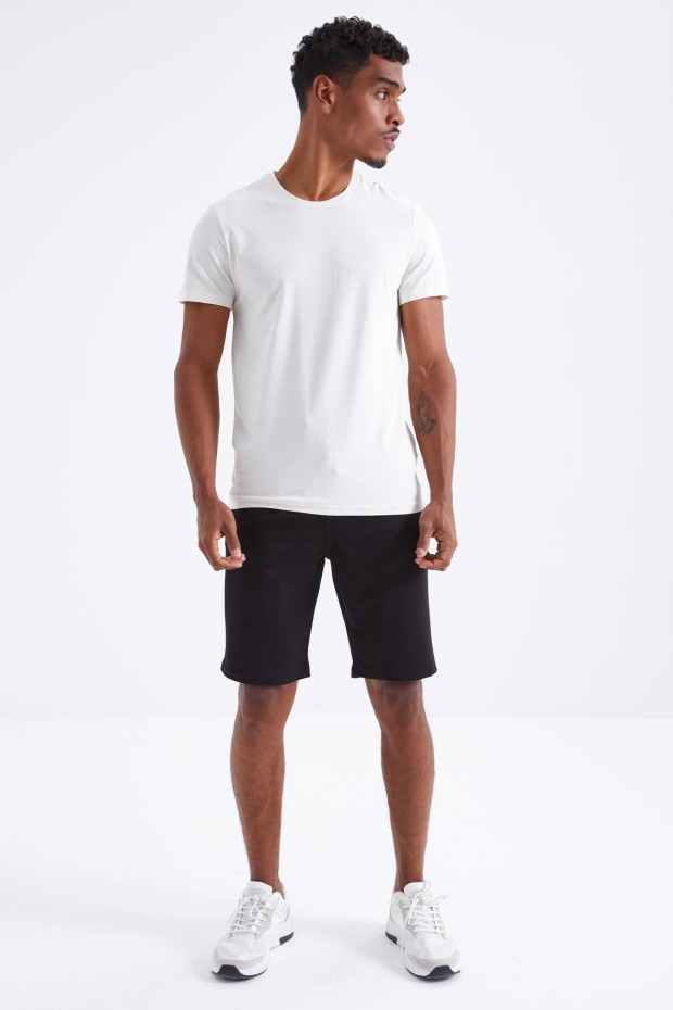 Tommy Life Siyah Bağcıklı Standart Kalıp Basic Erkek Şort - 81212. 5 Tommy Life Siyah Bağcıklı Standart Kalıp Basic Erkek Şort - 81212. 5
