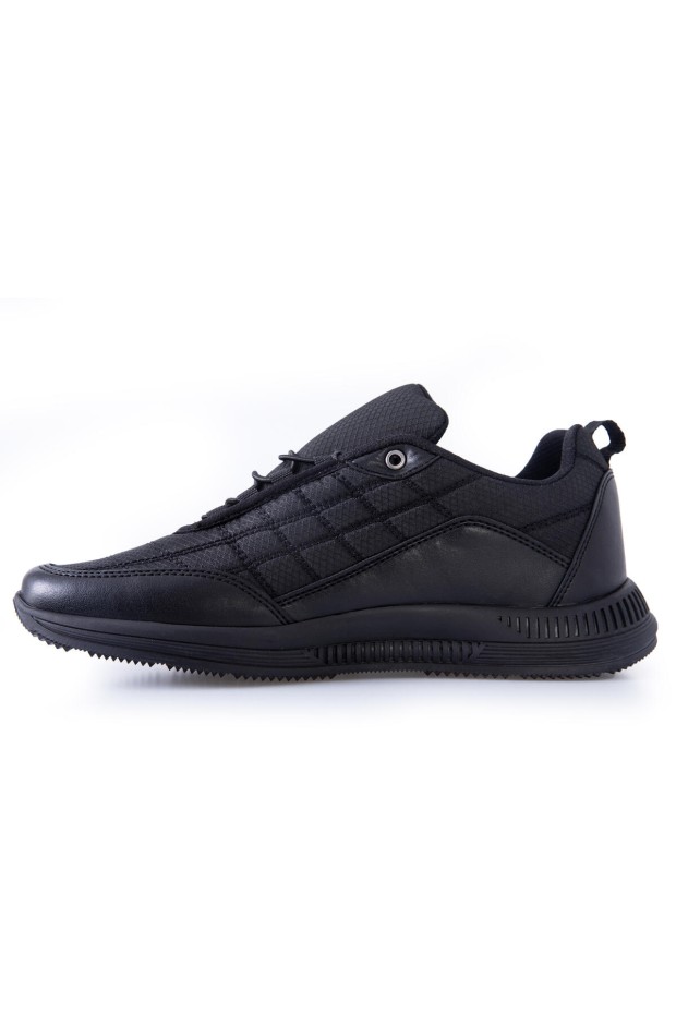 Tommy Life Siyah Bağcıklı Kapitone Suni Deri Detaylı Erkek Spor Ayakkabı - 89096. 6 Tommy Life Siyah Bağcıklı Kapitone Suni Deri Detaylı Erkek Spor Ayakkabı - 89096. 6