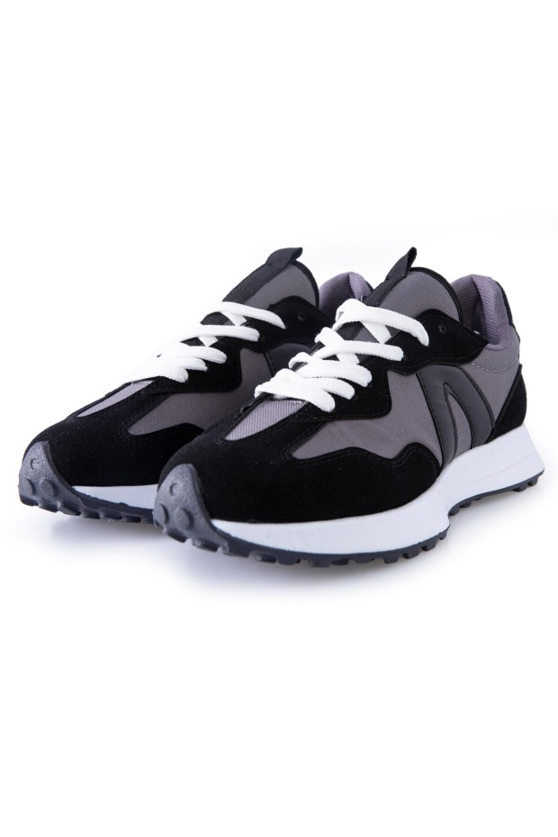 Tommy Life Siyah Mantar Topuk Detaylı Bağcıklı Erkek Spor Ayakkabı - 89095. 2 Tommy Life Siyah Mantar Topuk Detaylı Bağcıklı Erkek Spor Ayakkabı - 89095. 2