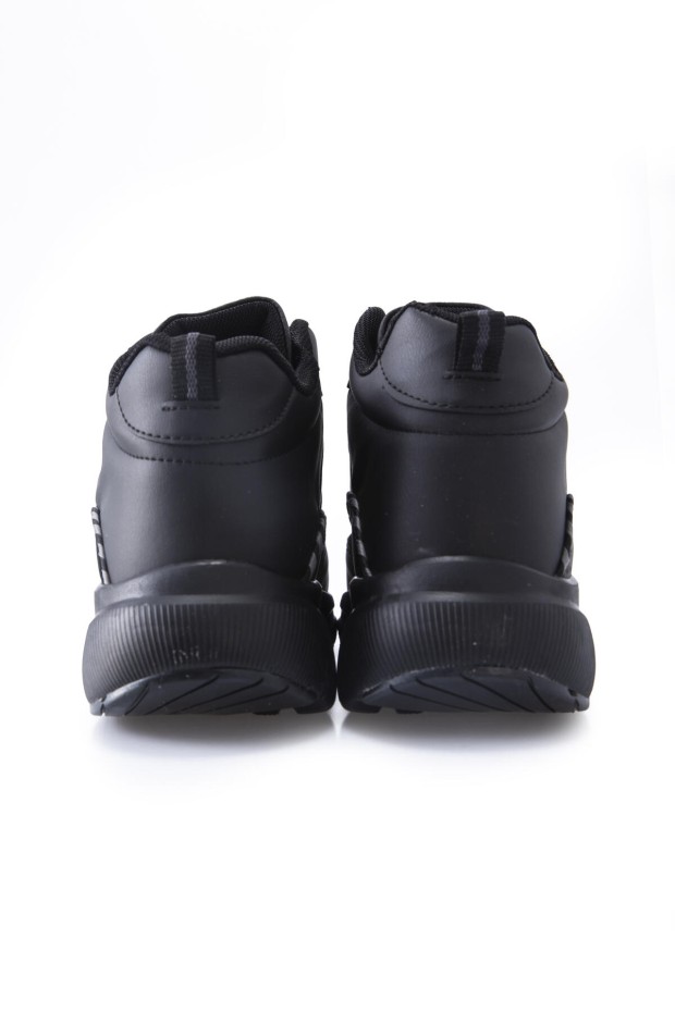 Tommy Life Siyah Yüksek Bilekli Şeritli Yüksek Taban Erkek Spor Ayakkabı - 89094. 6 Tommy Life Siyah Yüksek Bilekli Şeritli Yüksek Taban Erkek Spor Ayakkabı - 89094. 6