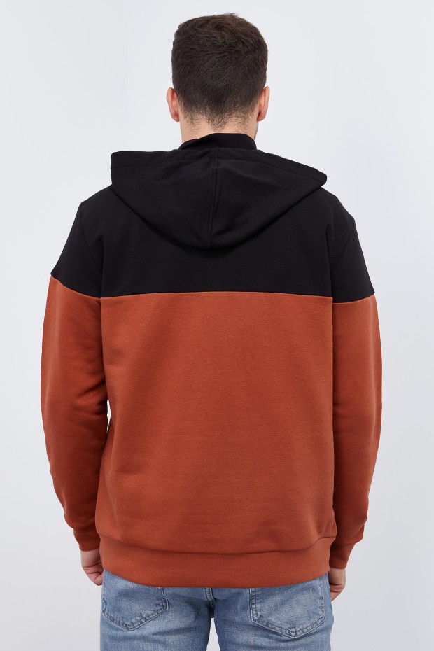 Tommy Life Tarçın Nakış Detaylı Yarım Fermuar Kapüşonlu Erkek Sweatshirt - 88033. 5 Tommy Life Tarçın Nakış Detaylı Yarım Fermuar Kapüşonlu Erkek Sweatshirt - 88033. 5
