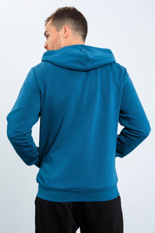 Tommy Life Zümrüt Basic Kapüşonlu Rahat Form Nakış Detaylı Fermuarlı Erkek Sweatshirt - 88035. 8 Tommy Life Zümrüt Basic Kapüşonlu Rahat Form Nakış Detaylı Fermuarlı Erkek Sweatshirt - 88035. 8