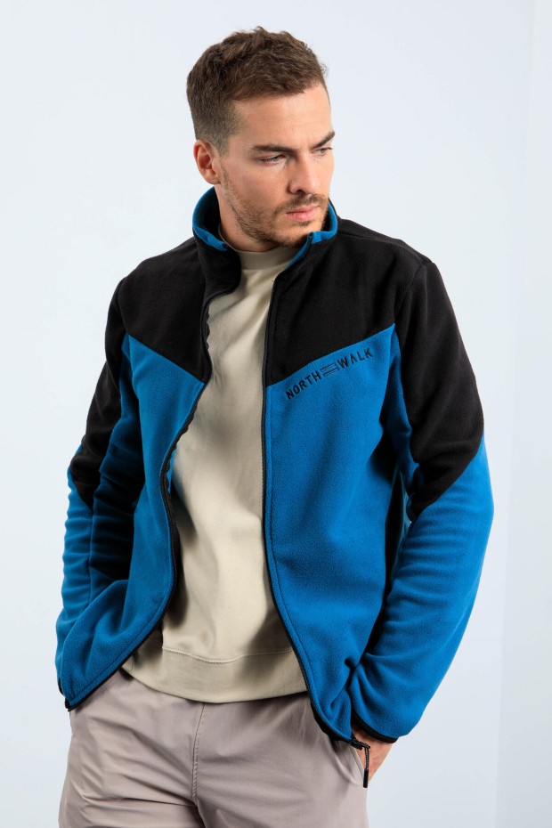 Tommy Life Zümrüt İki Renkli Fermuarlı Dik Yaka Standart Kalıp Erkek Sweatshirt Polar - 87994. 3 Tommy Life Zümrüt İki Renkli Fermuarlı Dik Yaka Standart Kalıp Erkek Sweatshirt Polar - 87994. 3