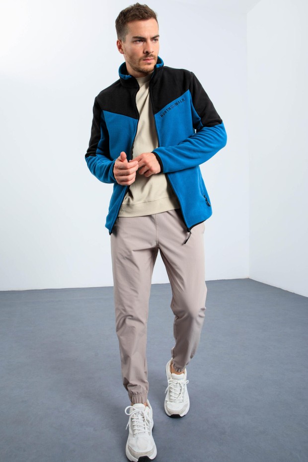 Tommy Life Zümrüt İki Renkli Fermuarlı Dik Yaka Standart Kalıp Erkek Sweatshirt Polar - 87994. 2 Tommy Life Zümrüt İki Renkli Fermuarlı Dik Yaka Standart Kalıp Erkek Sweatshirt Polar - 87994. 2
