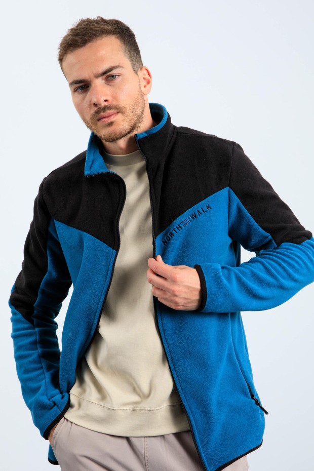 Tommy Life Zümrüt İki Renkli Fermuarlı Dik Yaka Standart Kalıp Erkek Sweatshirt Polar - 87994. 1 Tommy Life Zümrüt İki Renkli Fermuarlı Dik Yaka Standart Kalıp Erkek Sweatshirt Polar - 87994. 1