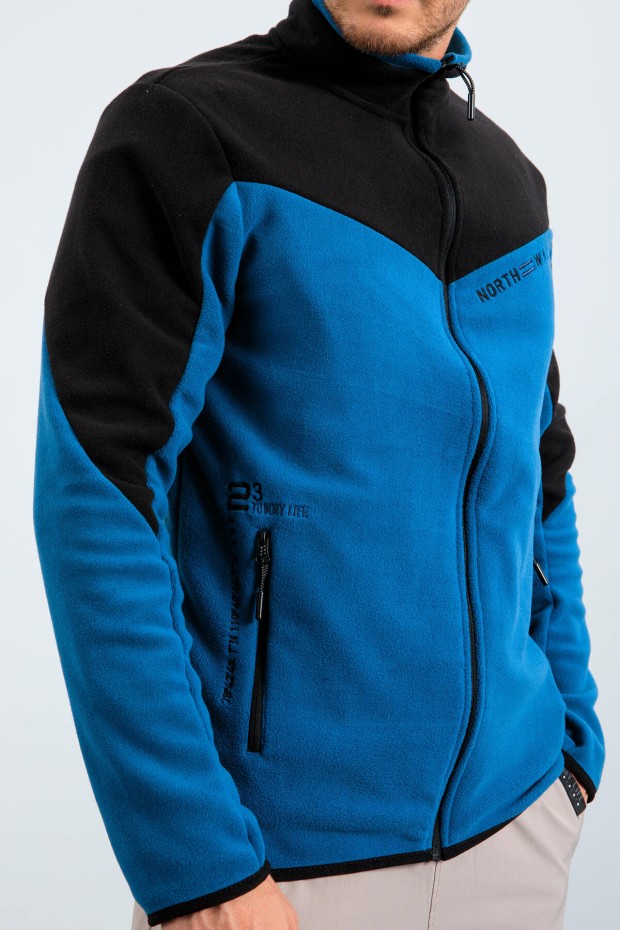 Tommy Life Zümrüt İki Renkli Fermuarlı Dik Yaka Standart Kalıp Erkek Sweatshirt Polar - 87994. 4 Tommy Life Zümrüt İki Renkli Fermuarlı Dik Yaka Standart Kalıp Erkek Sweatshirt Polar - 87994. 4
