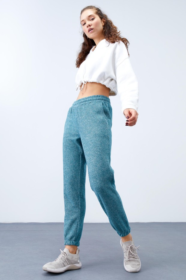 Tommy Life Zümrüt Cepli Bağcıklı Jogger Rahat Form Selanik Kadın Eşofman Alt - 94615. 1 Tommy Life Zümrüt Cepli Bağcıklı Jogger Rahat Form Selanik Kadın Eşofman Alt - 94615. 1