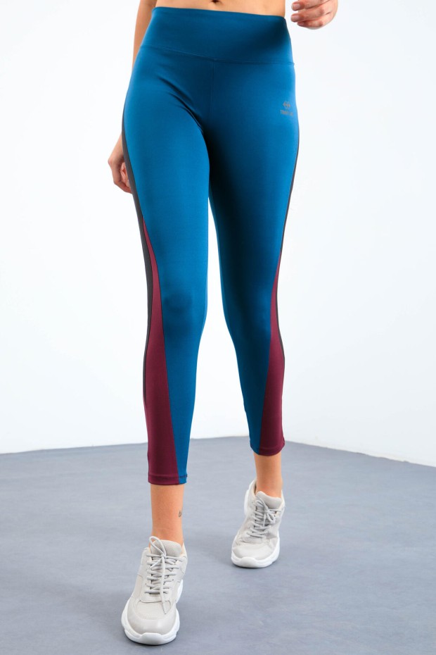 Tommy Life Zümrüt Üç Renkli Yüksel Bel Slim Fit Dar Paça Kadın Tayt - 94608. 2 Tommy Life Zümrüt Üç Renkli Yüksel Bel Slim Fit Dar Paça Kadın Tayt - 94608. 2