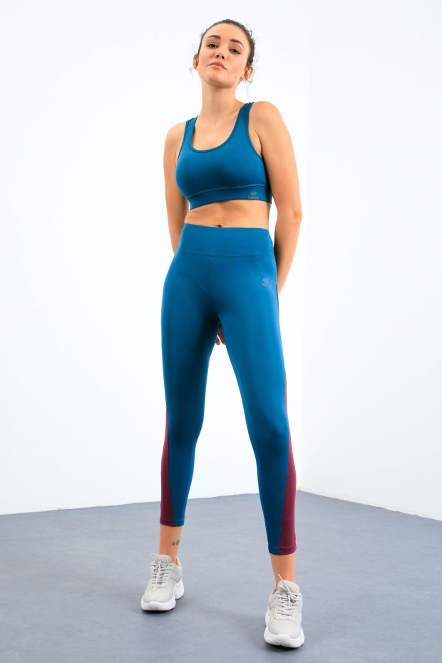 Tommy Life Zümrüt Üç Renkli Yüksel Bel Slim Fit Dar Paça Kadın Tayt - 94608. 1 Tommy Life Zümrüt Üç Renkli Yüksel Bel Slim Fit Dar Paça Kadın Tayt - 94608. 1