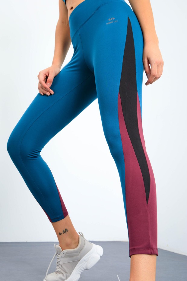 Tommy Life Zümrüt Üç Renkli Yüksel Bel Slim Fit Dar Paça Kadın Tayt - 94608. 8 Tommy Life Zümrüt Üç Renkli Yüksel Bel Slim Fit Dar Paça Kadın Tayt - 94608. 8